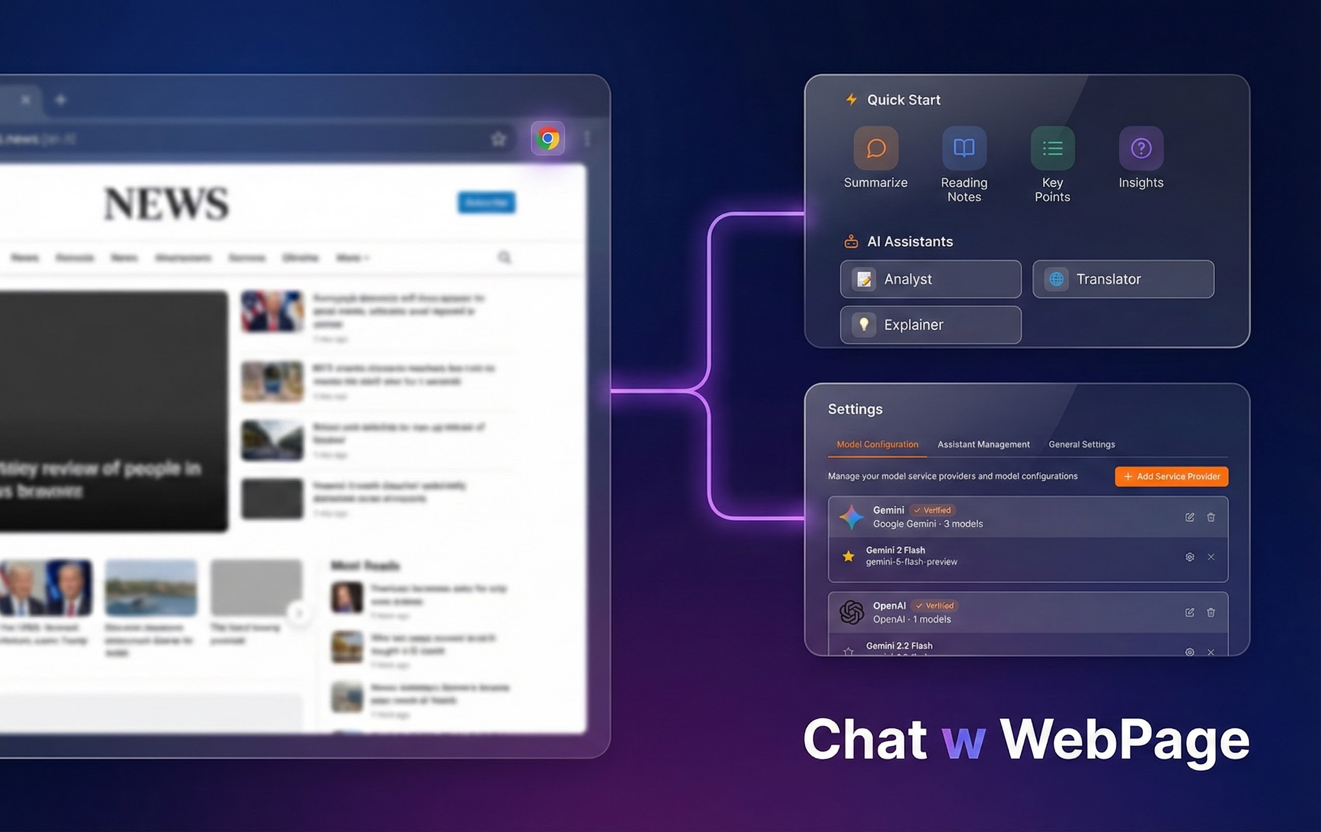 Chat w WebPage Interface